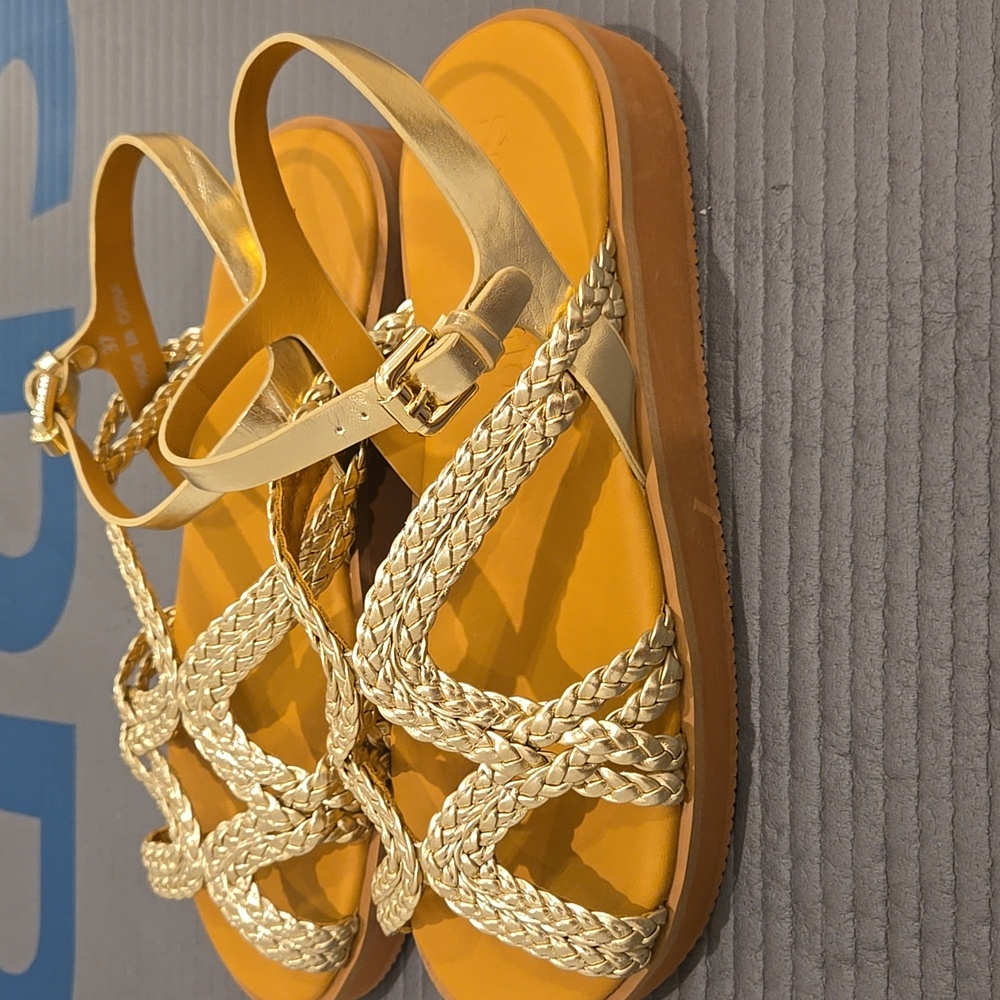See By Chloe Gold Braided Sandals